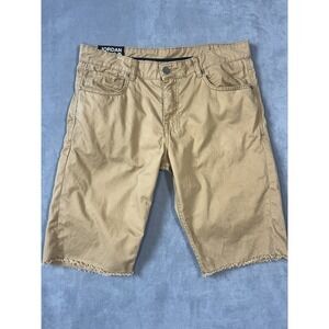 Jordan Craig Men's Khaki Brown Shorts Size 36 Travel Casual Distressed‎ Summer